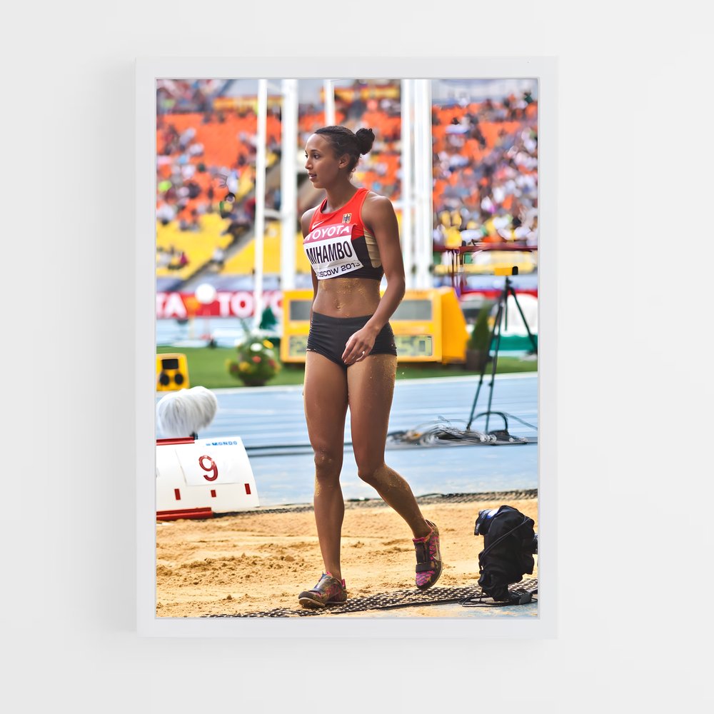 Poster Sprinting Elegance – affiche Athlétisme (vue 3)